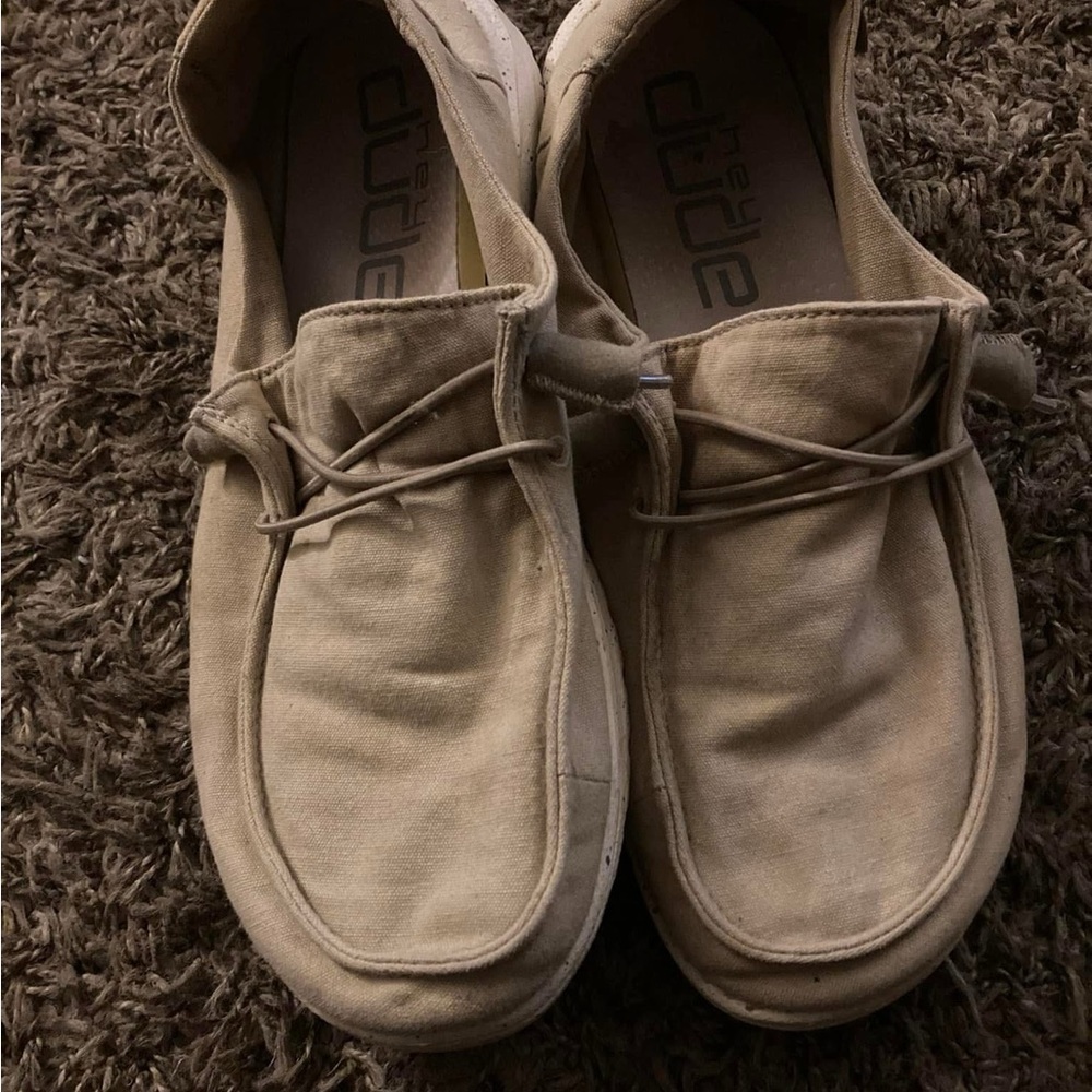Hey Dude Tan Loafers Slip-Ons Comfortable Casual